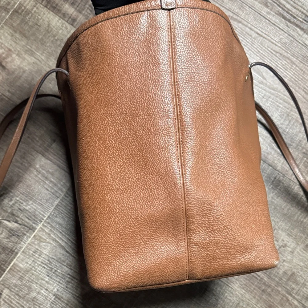 Coach Brown Large Crossgrain Street Tote bag. - Picture 6 of 14